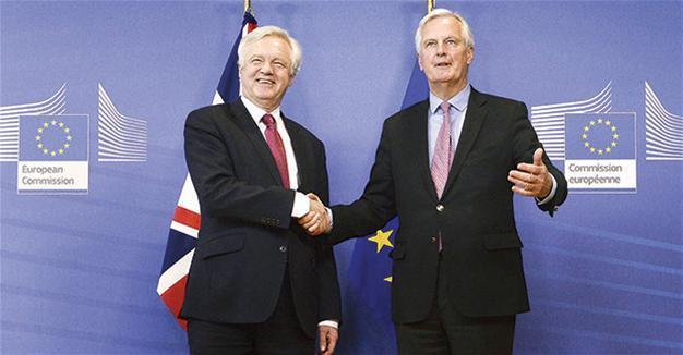 Britain, EU start historic Brexit talks