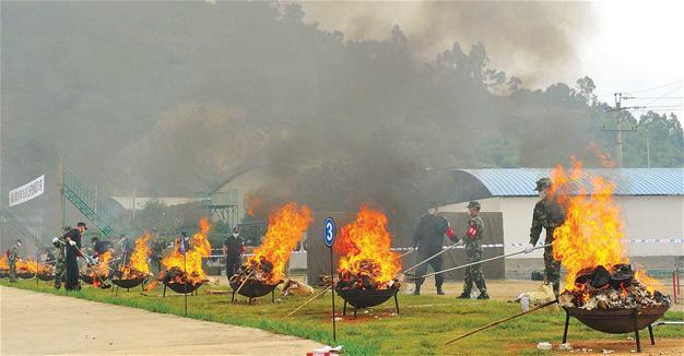 Southeast Asian nations torch $1 billion of seized drugs