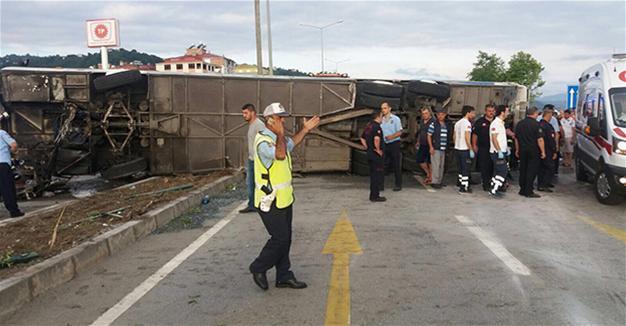Tour bus carrying Georgian students overturns in Turkey’s Giresun, 38 injured