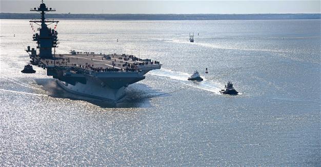 USS Ford is ‘100,000-ton message to the world’