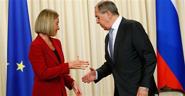 Russia, EU fail to mask divisions on Mogherini visit