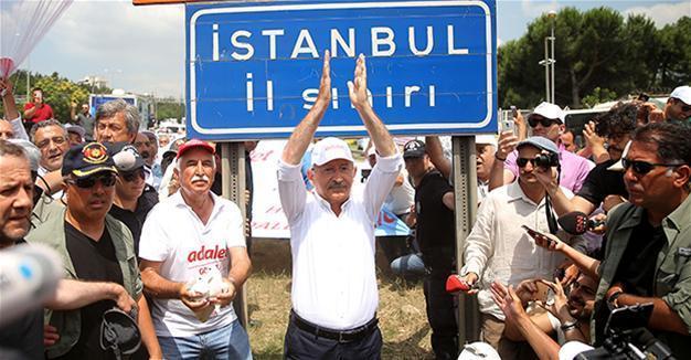 Main opposition CHPs ‘justice march’ to end with a mass rally in Istanbul