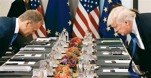 Trump talks trade with EU, varied differences remain