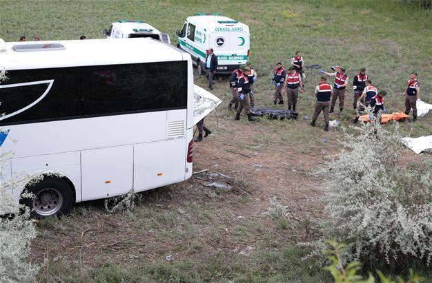 Eight killed, 34 injured after passenger bus overturns in Turkish capital