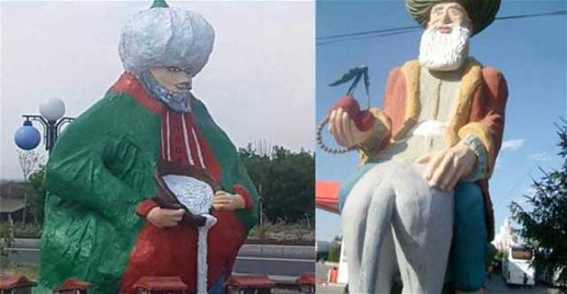 ‘Primitive’ statue of Nasreddin Hodja in Turkey’s Konya stirs debate on social media