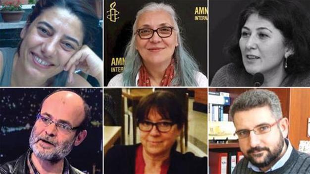Turkish court arrests six human rights activists on terror charges