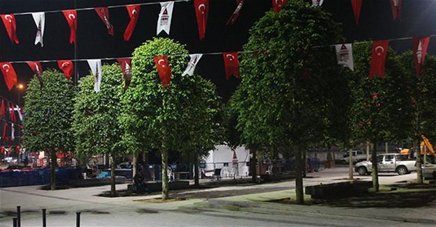 New trees planted in Istanbul’s Taksim Square as part of landscape project