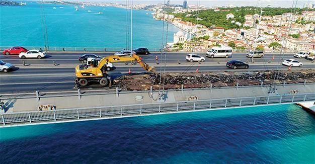 Maintenance on Istanbul’s Bosphorus Bridge causes long traffic jam in Istanbul