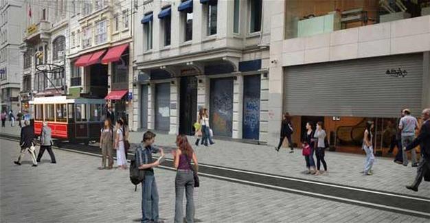 Istanbul’s famous İstiklal Avenue getting facelift