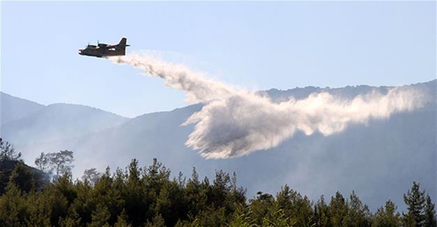 Six hectares of forest land burned down in Turkey’s Antalya, Muğla