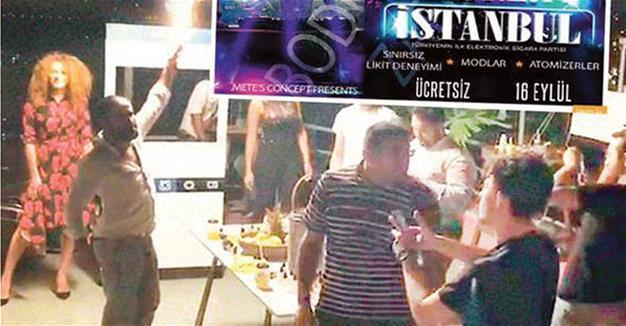 Police raid ‘vape party’ in Istanbul, fine over 800 guests