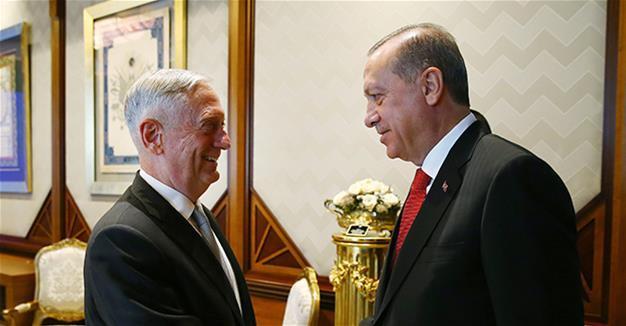 Erdoğan expresses disturbance over YPG support in meeting with US Defense Secretary Mattis