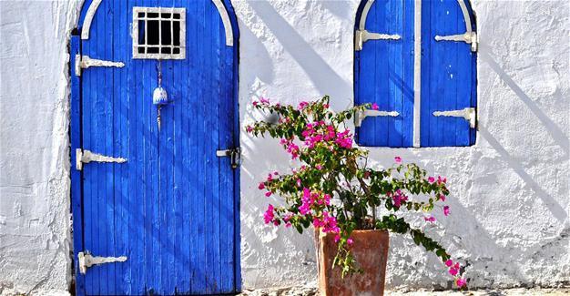 Bodrum’s white against insects, blue against the evil eye