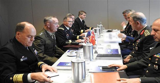Turkish, US army chiefs meet, discuss developments in Syria, Iraq