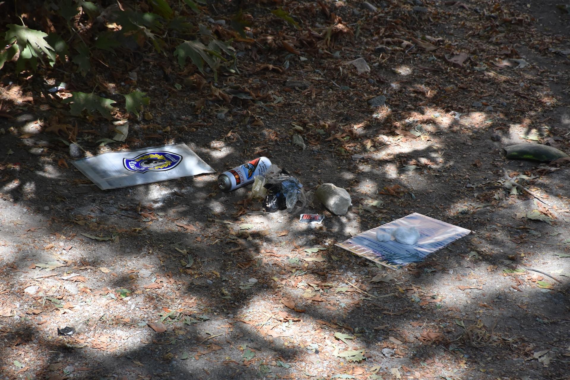 Security forces disarm explosives left by PKK in school yard