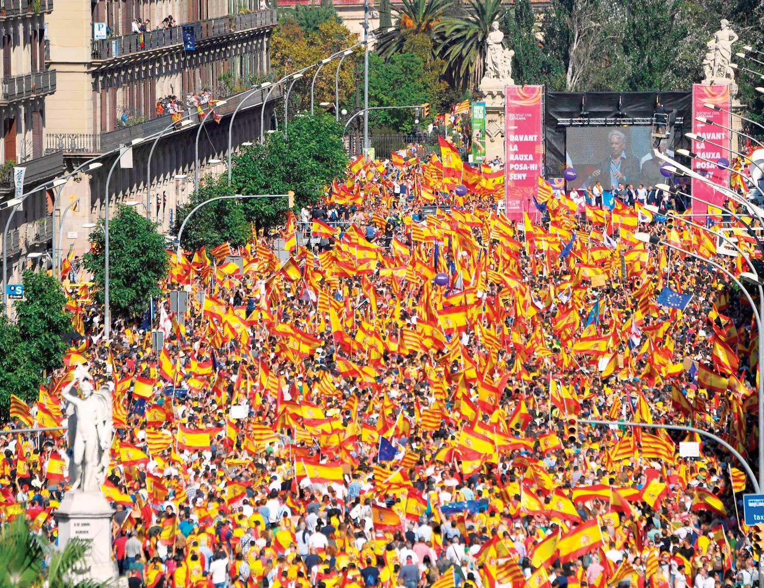 Catalans remain firm despite massive unity rally