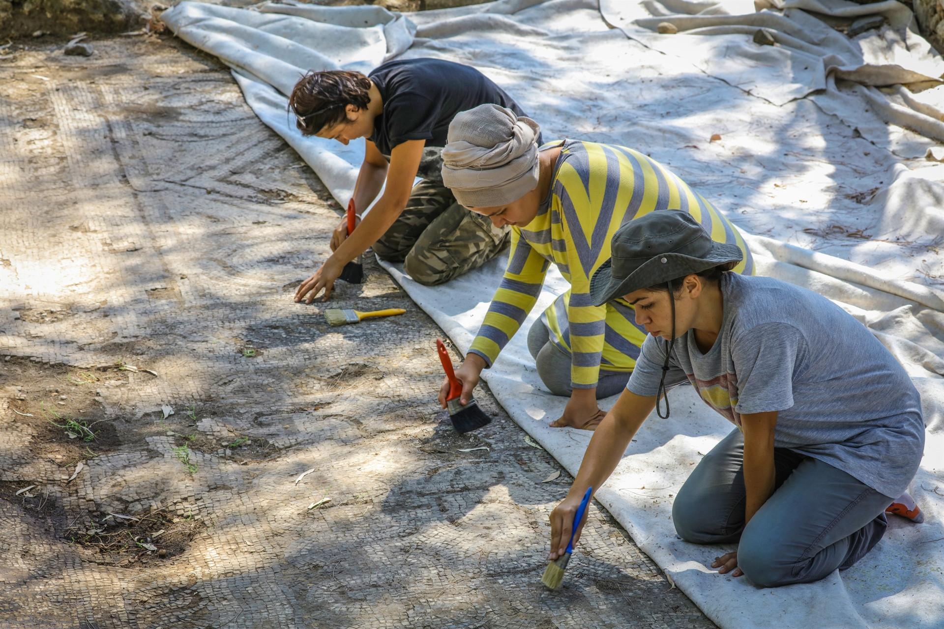 Mosaics uncovered in ancient city after 41 years