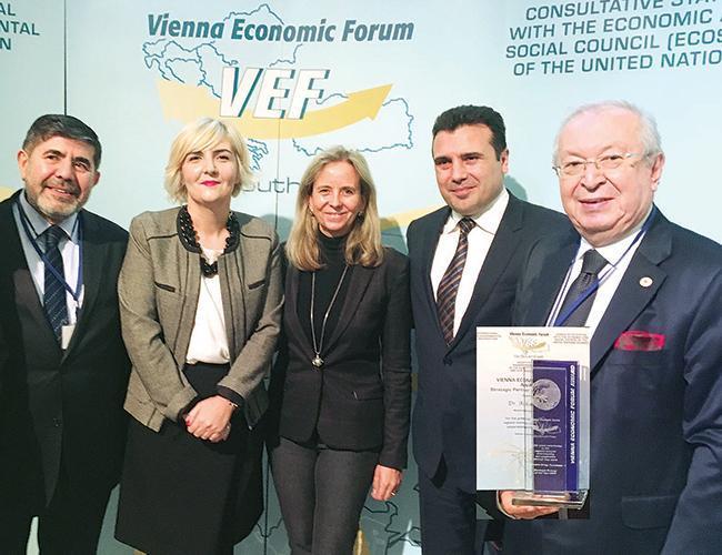 Marmara Group head Akkan Suver awarded at Vienna Economic Forum