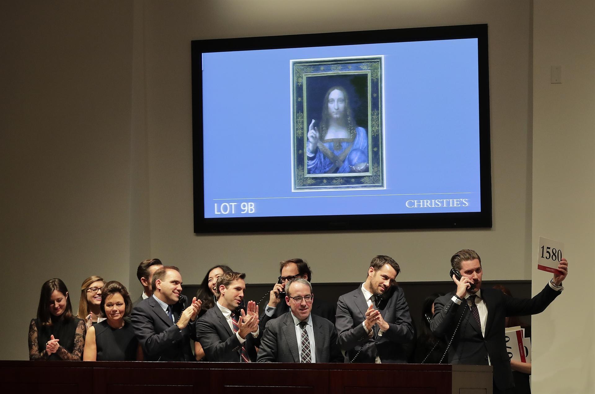 Da Vinci sells for $450mn in auction record