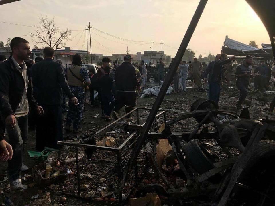 At least 20 killed in marketplace truck blast in Iraq