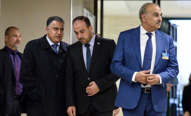 Assad negotiators arrive at Syria peace talks