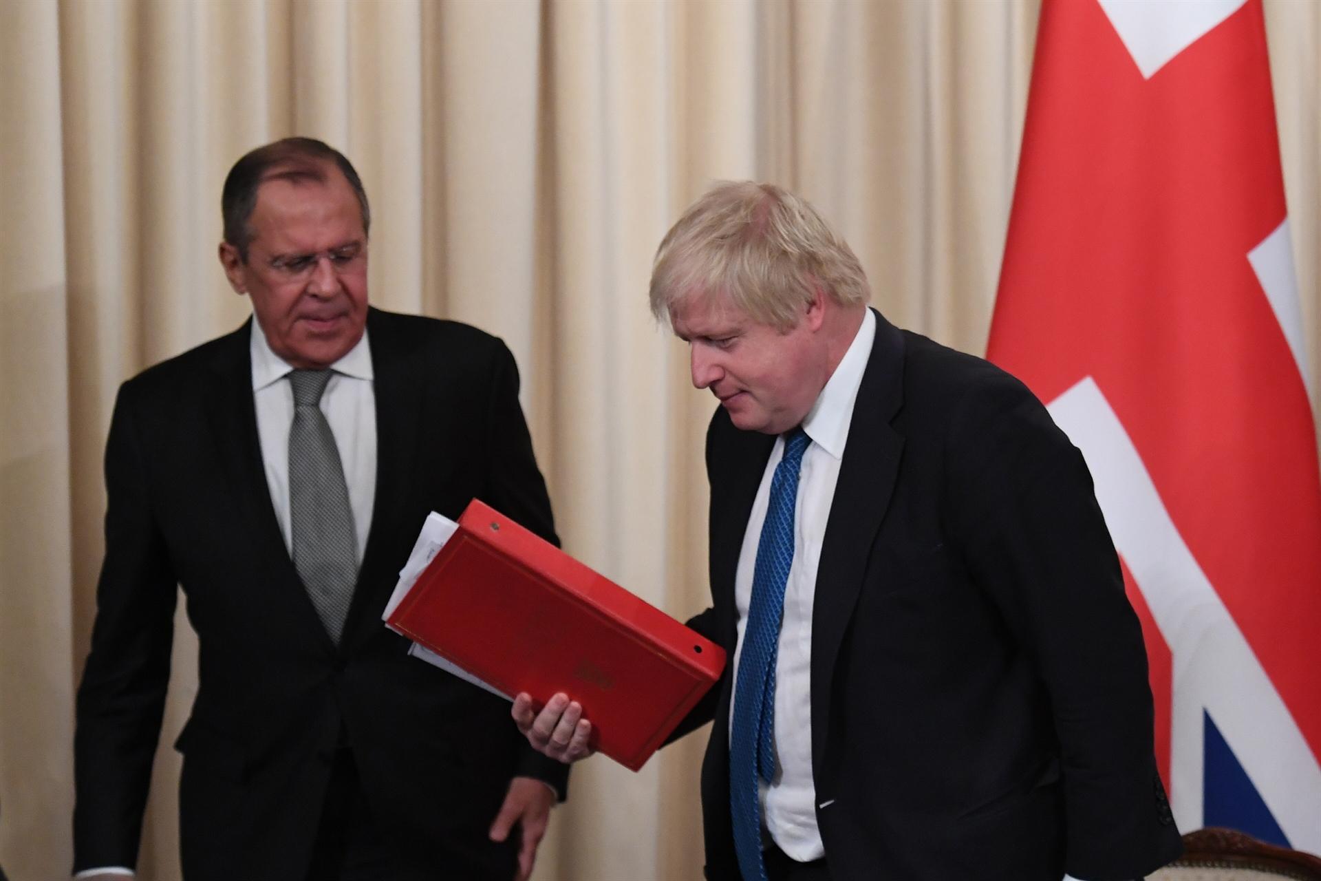 Stop meddling in foreign elections, UK’s Johnson tells Russian hosts