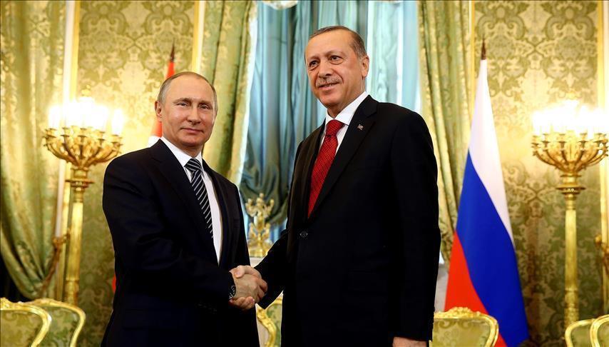 Putin sends Erdoğan his greetings for 2018