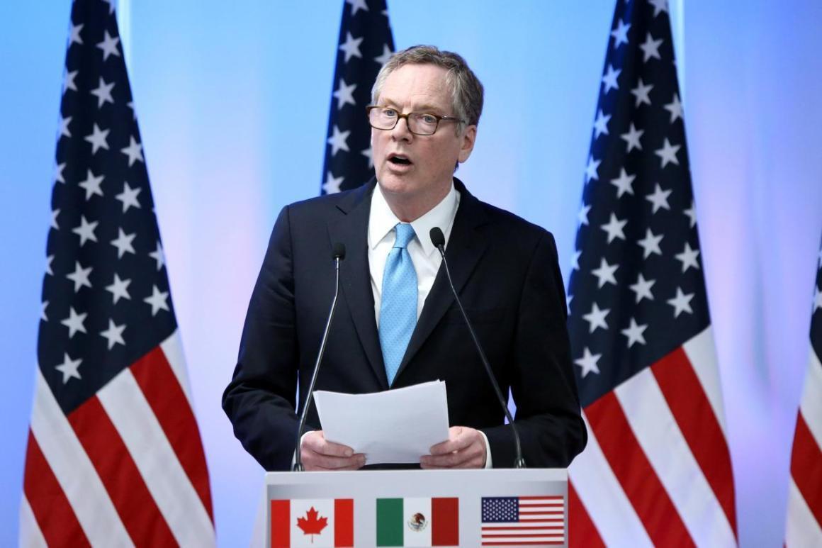 Trump, Lighthizer discuss China, NAFTA trade talks