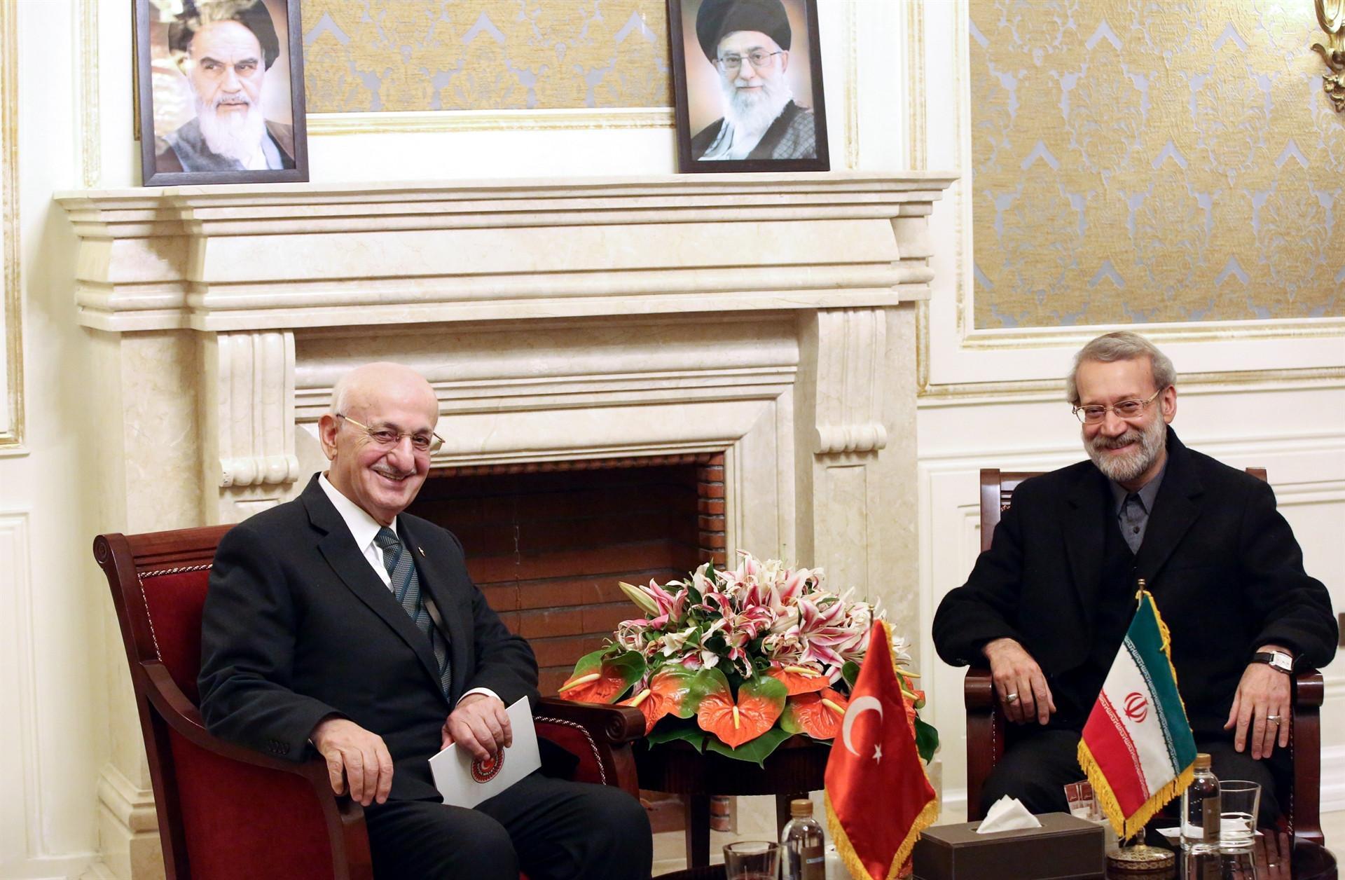 Turkish parliament speaker meets Iranian counterpart