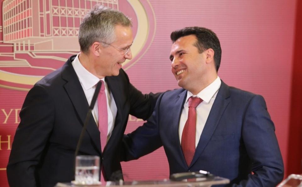 NATO head urges Macedonia to end dispute with Greece, reform