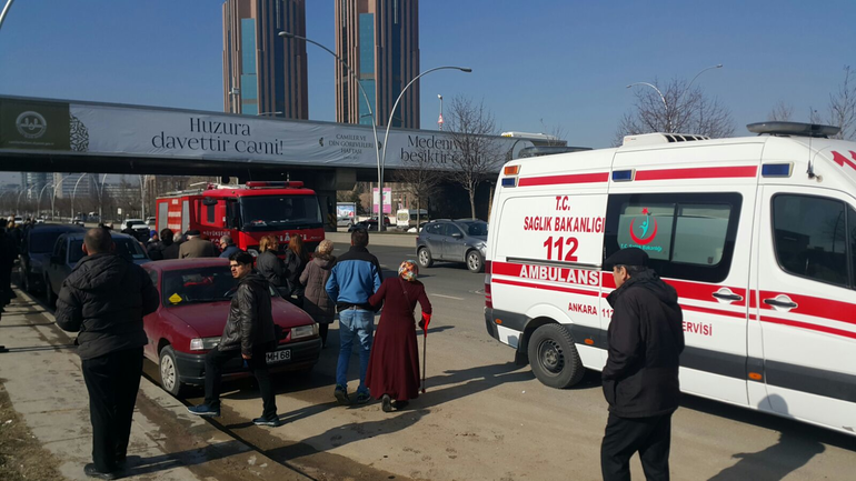 Student falls on train track in Ankara, line suspended