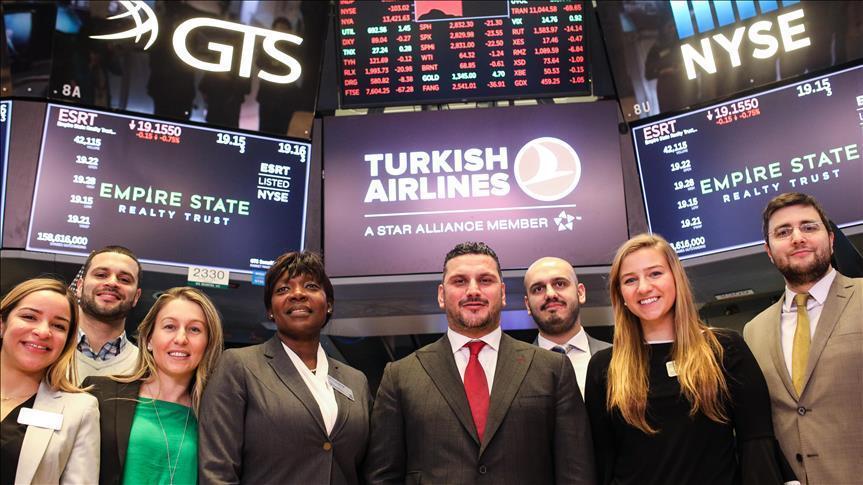 Turkish Airlines rings opening bell on Wall Street
