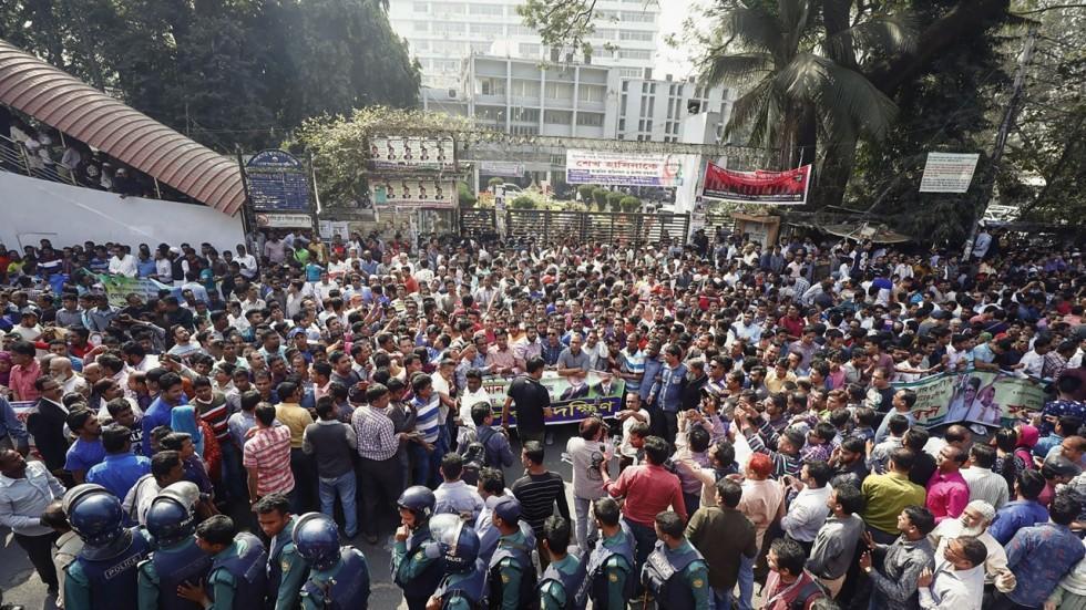 Thousands protest jailing of Bangladesh opposition leader