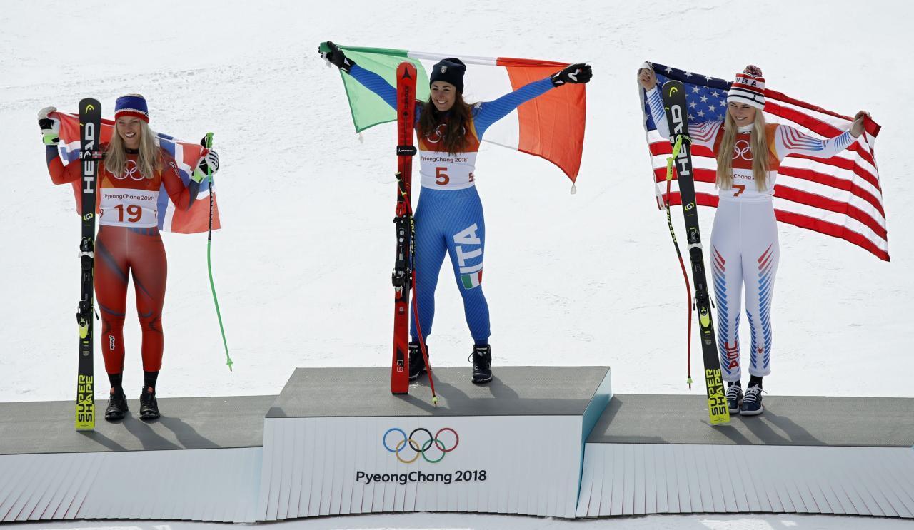 Goggia denies Vonn to win downhill gold