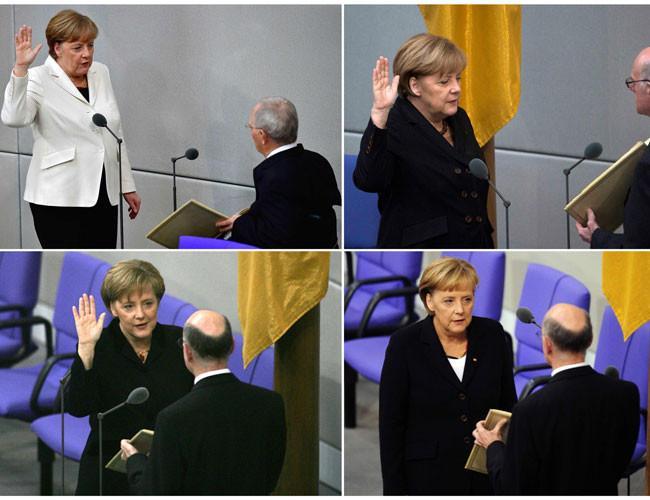 Merkel narrowly elected to fourth term as German chancellor