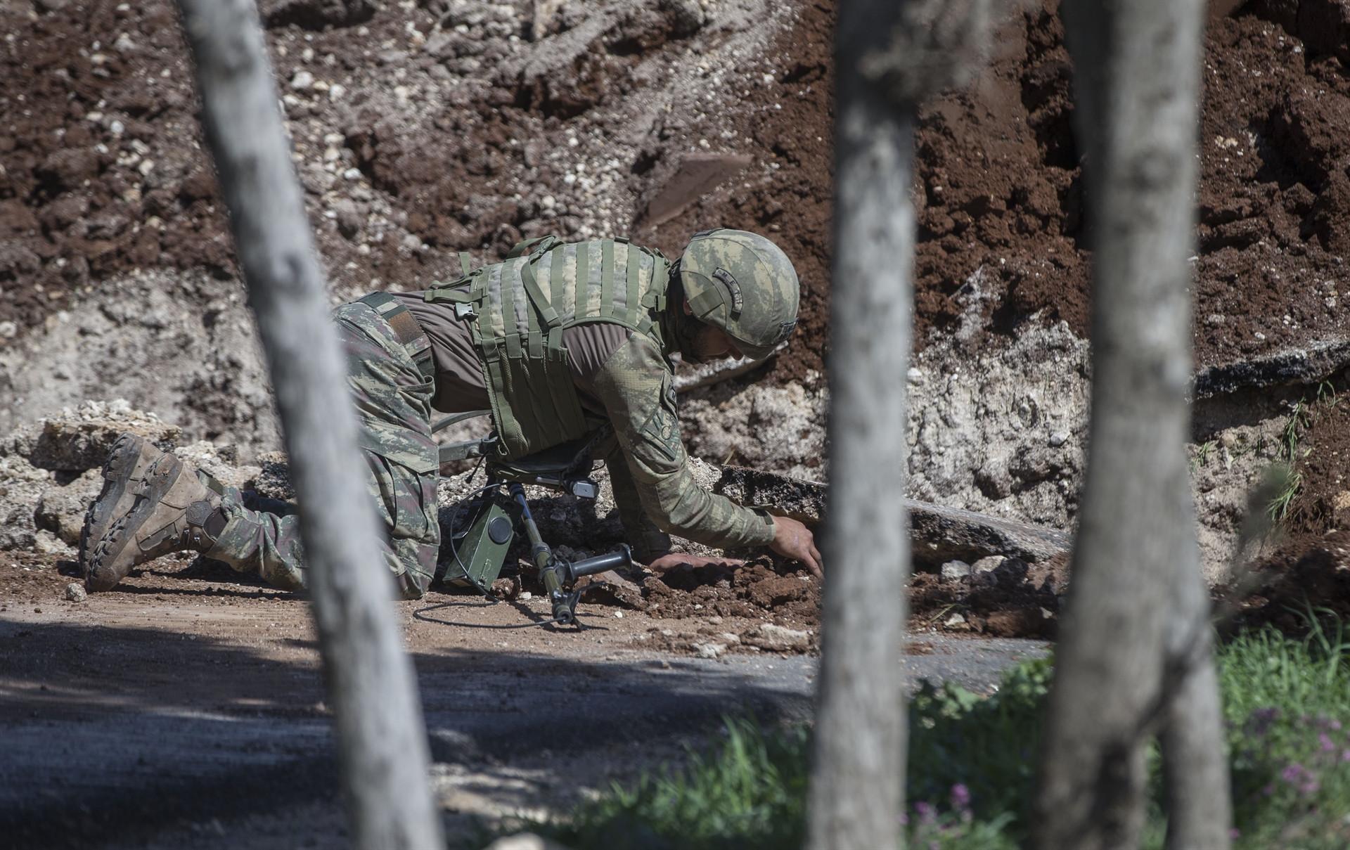 Turkish military continues to clear landmines and IEDs in Syria’s Afrin