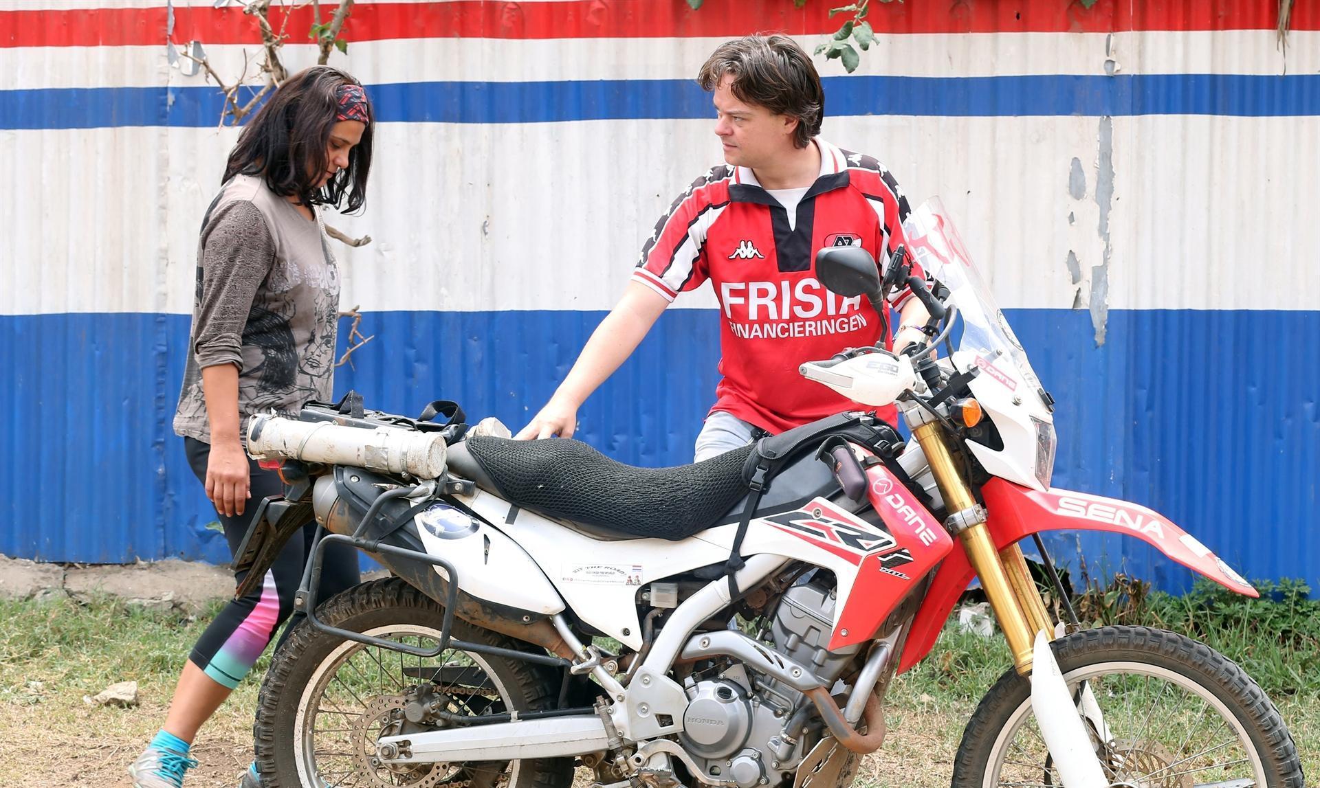 Turkish woman travels across Africa on motorbike