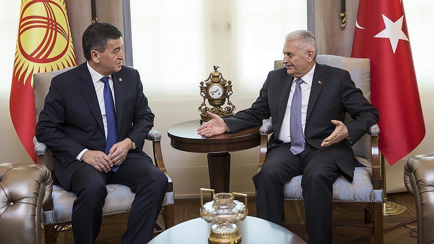 Turkish PM Binali Yıldırım meets Kyrgyz president in Ankara