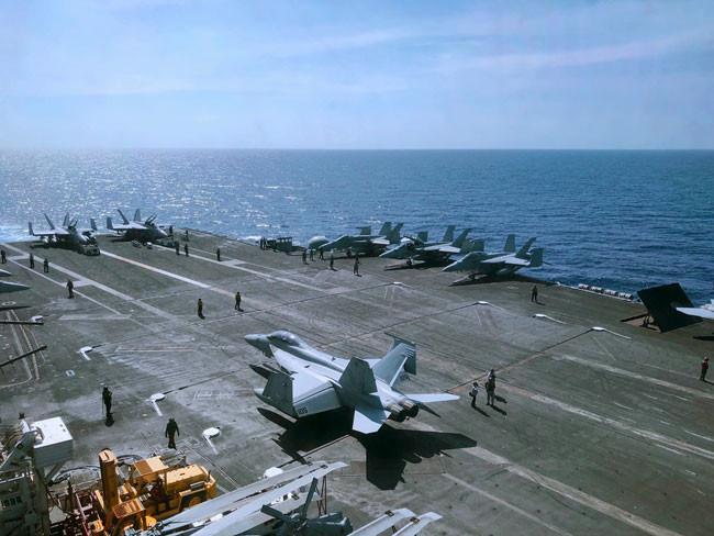 US patrols disputed South China Sea after China’s massive drill