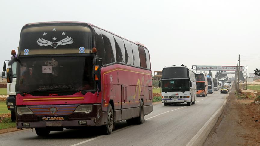 18th convoy from Syria’s Eastern Ghouta arrives in Al-Bab