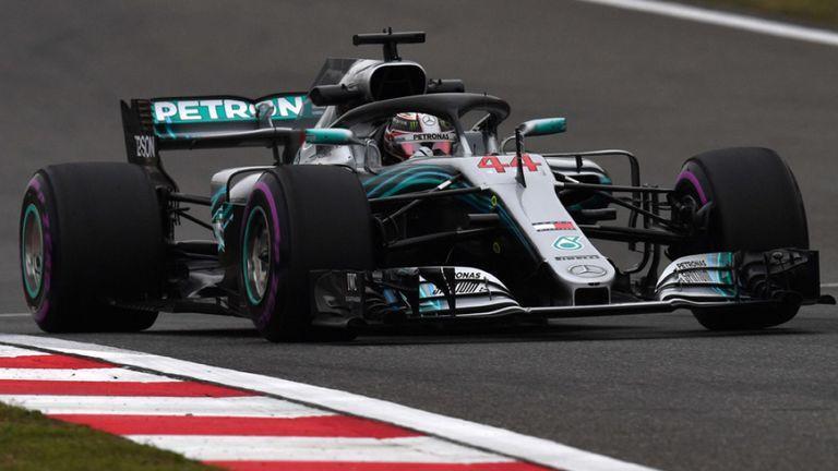 Hamilton fastest in China practice but Ferrari close