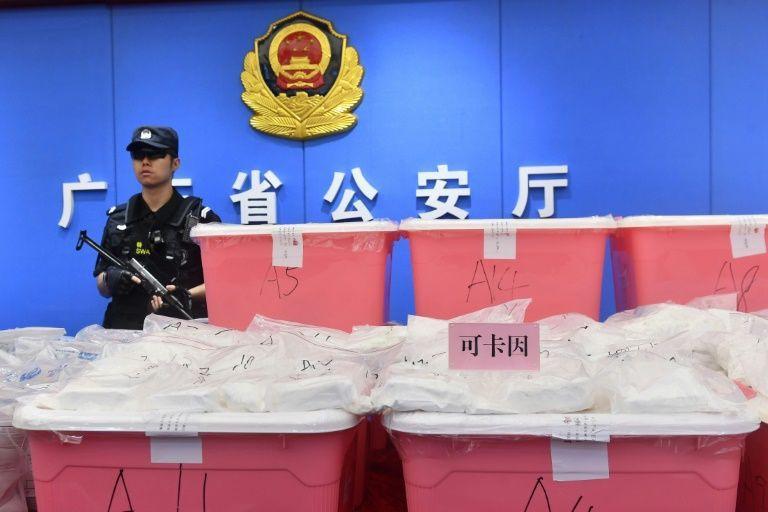 China seizes record 1.3 tons of cocaine
