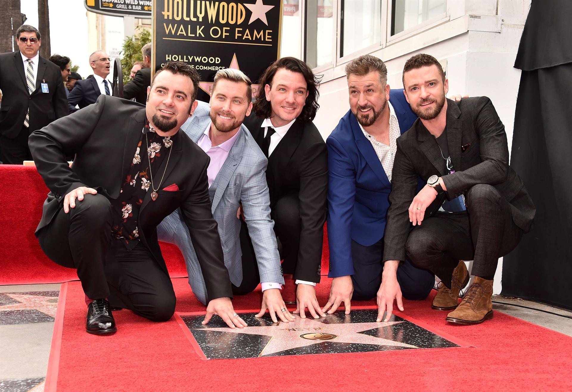 Screaming fans flood Hollywood as NSYNC gets Walk of Fame honor