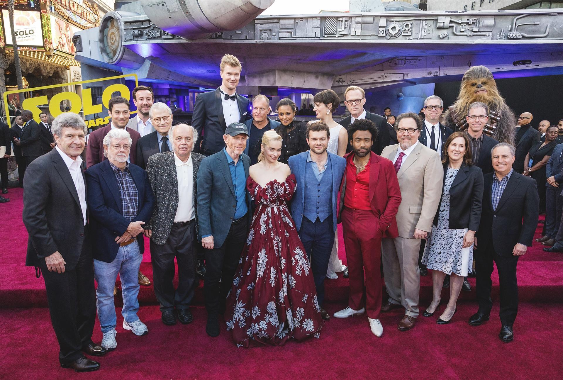 Hollywood glitters as Star Wars stages Solo premiere