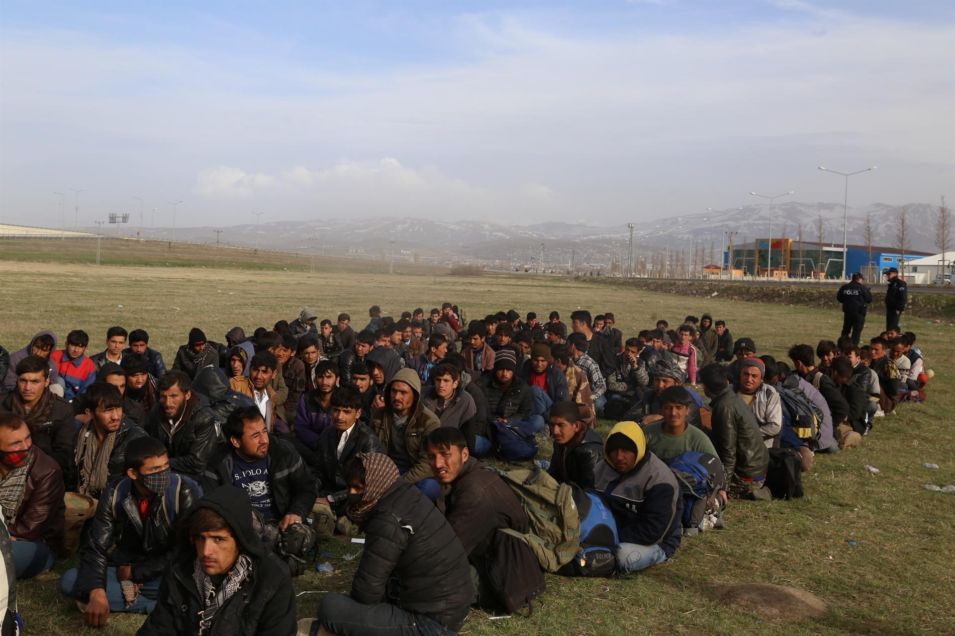 Over 230 undocumented migrants held in western Turkey