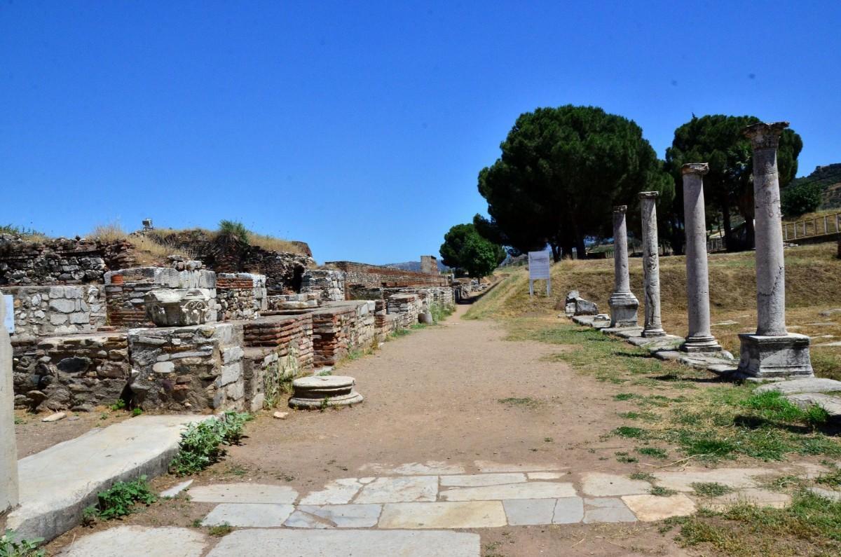 Thermal heating used in ancient city of Sardis