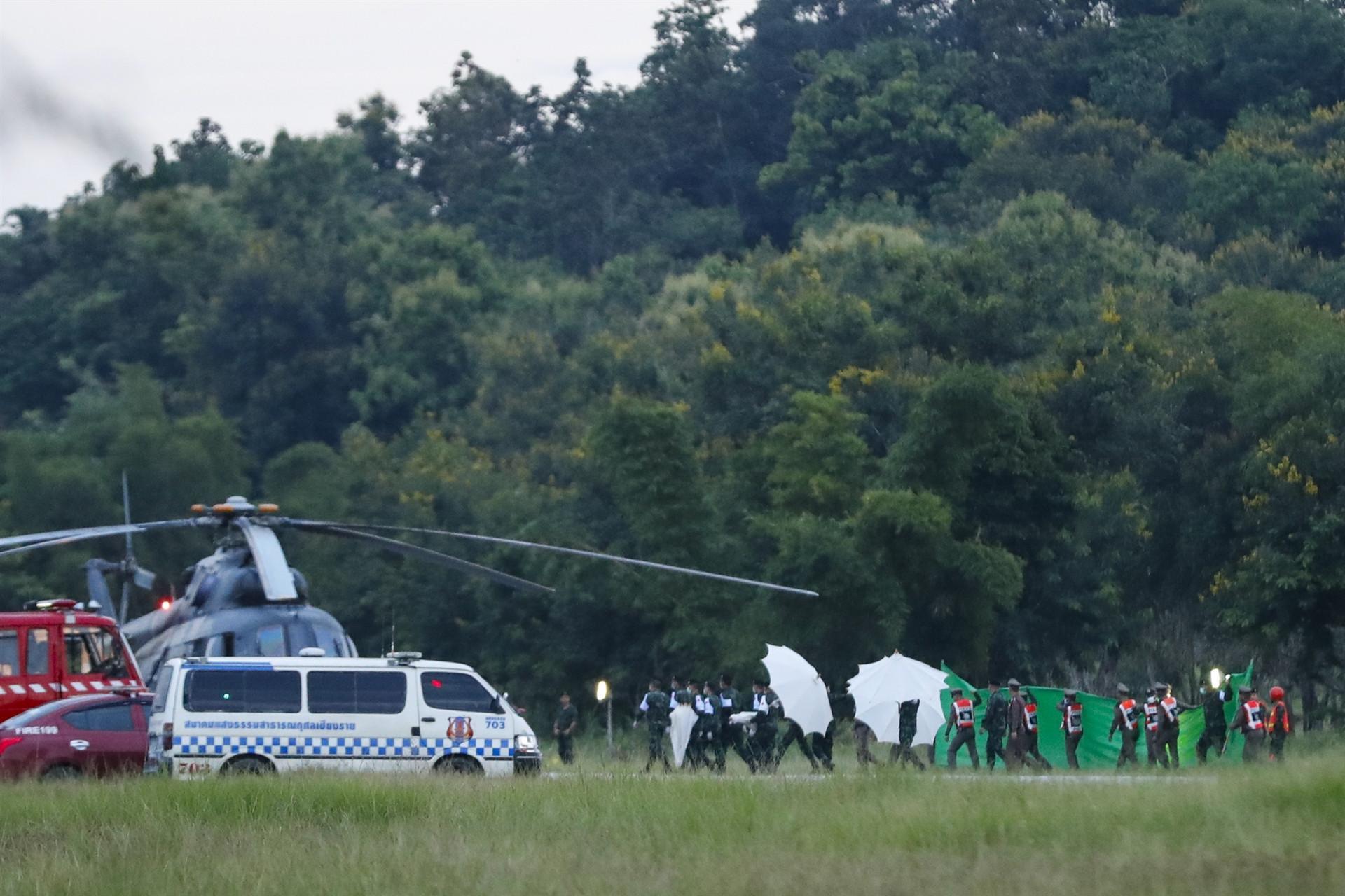 All 12 boys, coach rescued from flooded Thai cave