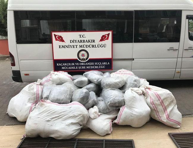 Police seize 1,200 kilograms of cannabis in Diyarbakır