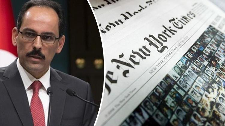 Turkeys presidential spokesperson slams NYT article on operation targeting PKK chief