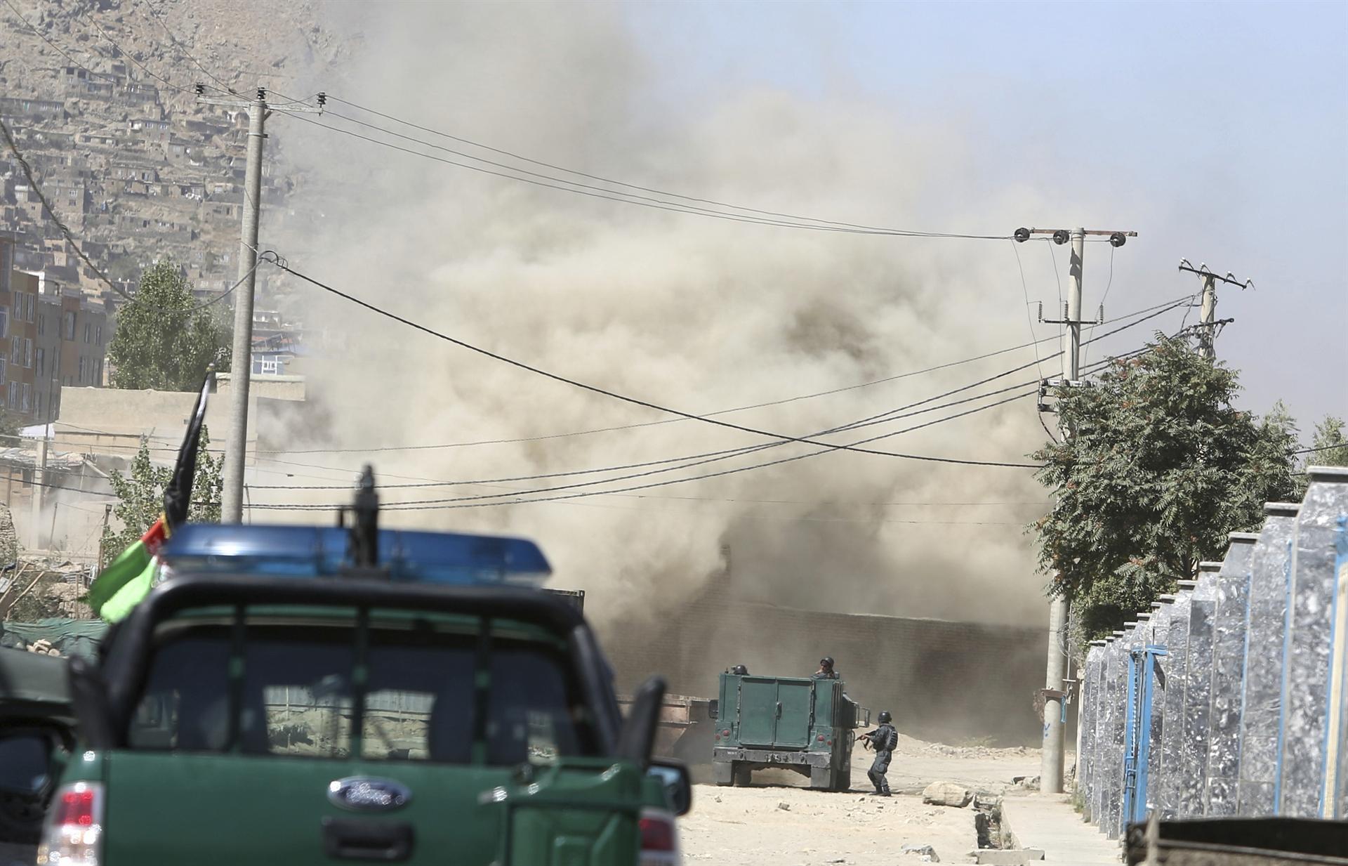 Taliban rockets hit near Kabul presidency; no injuries